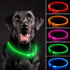 LED Dog Collar USB Rechargeable – 3 Mode Night Safety Light
