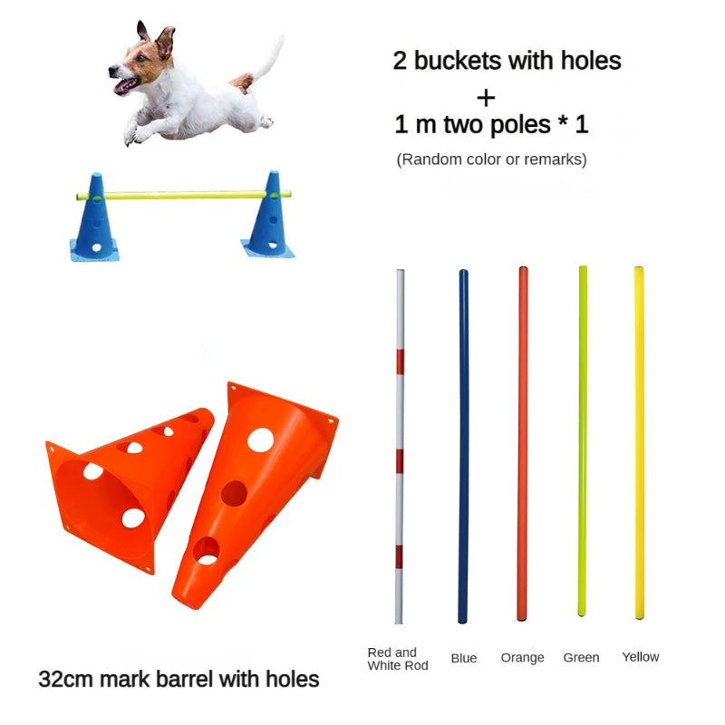 Dog Agility Training Set – Jumping Bar & Obstacle Course Kit