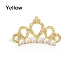 Small Dog Hair Clip Bow Faux Pearl Crown – 1 Pc Cute Pet Accessory