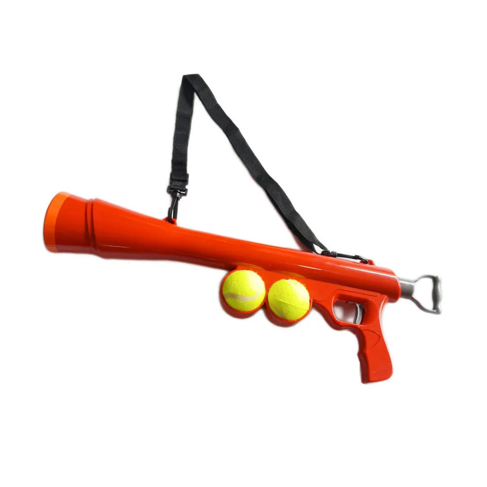 Interactive Dog Ball Launcher Toy – Outdoor Tennis Ball Thrower
