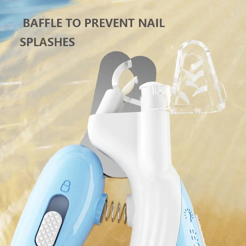 LED Light Dog Nail Clippers - Safe Stainless Steel Paw Trimmer for Dogs