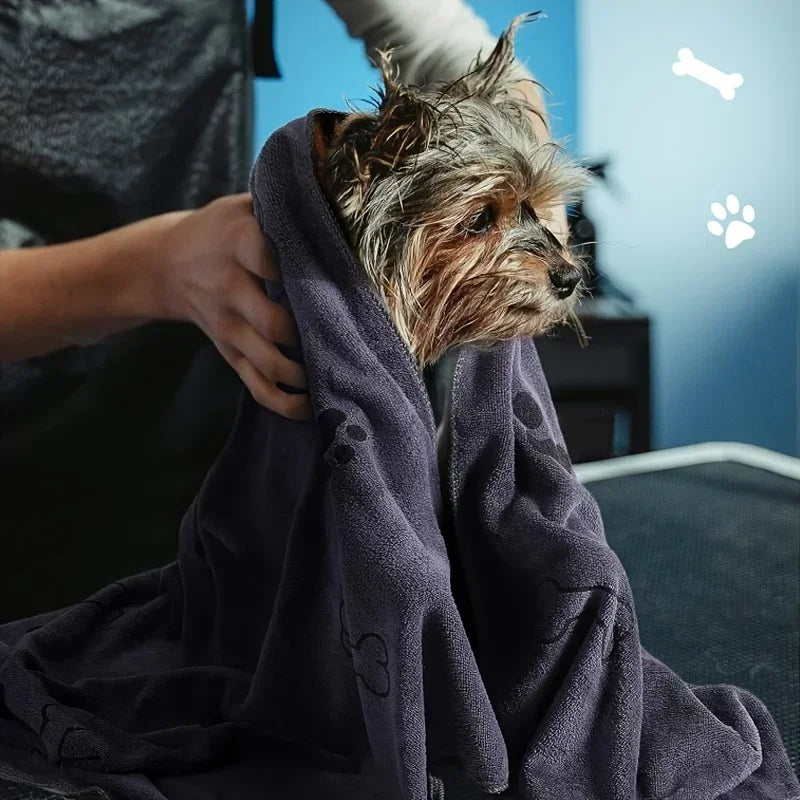 Quick Drying Bath Towel for Dogs – Large Soft Absorbent Microfiber Pet Towel