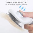 Stainless Steel Dog Brush – Pet Hair Remover & Grooming Comb