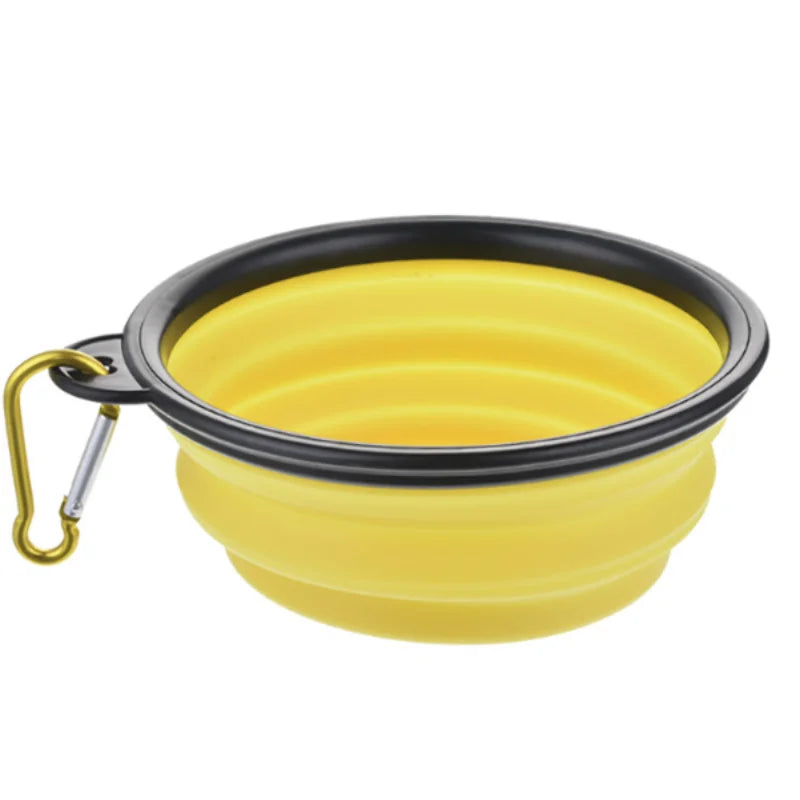 Heavy-Duty Collapsible Dog Travel Bowl – Adventure-Ready Silicone Feeder