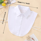 Detachable Cotton Fake Collar for Women – One Size