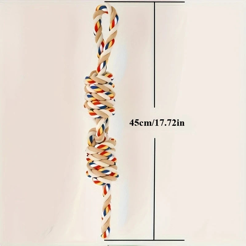 45cm Rope Toy for Dogs – Teeth Cleaning & Puppy Training