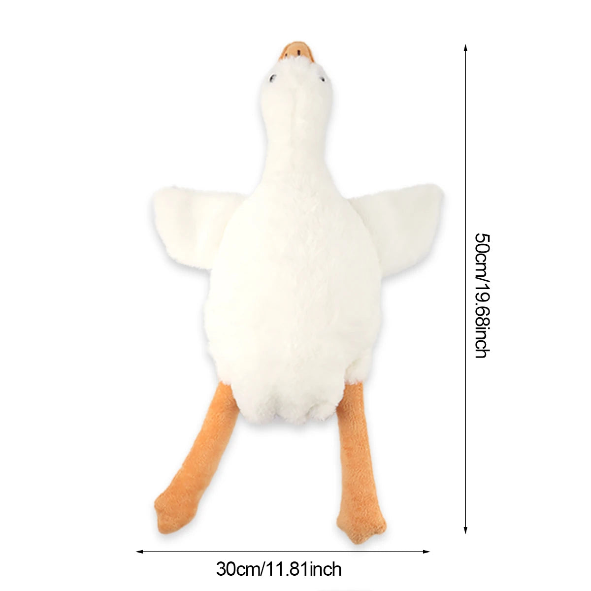 50cm Soft Goose Plush Dog Toy – Calming Anxiety Relief