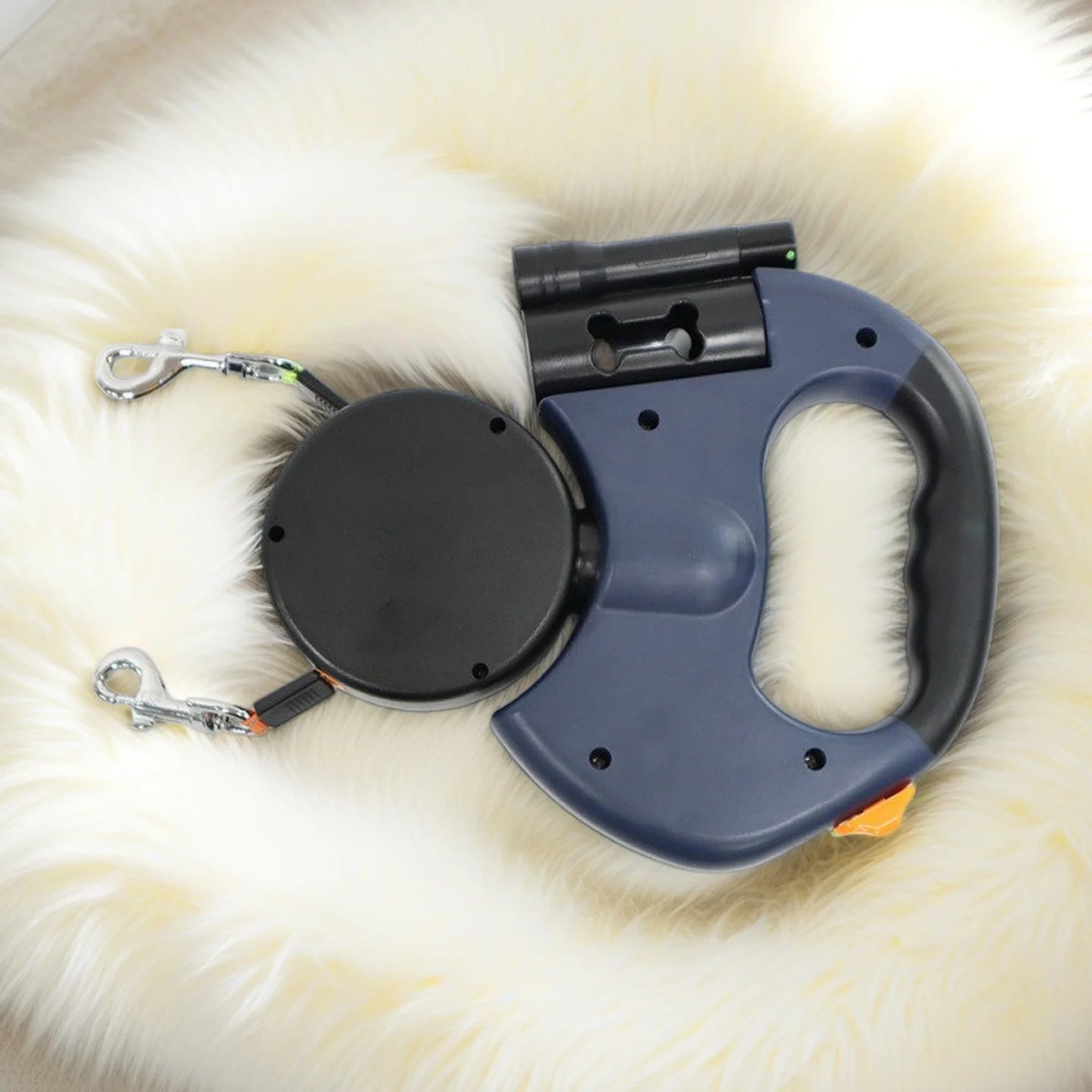 Dog Retractable Leash – Dual LED Control