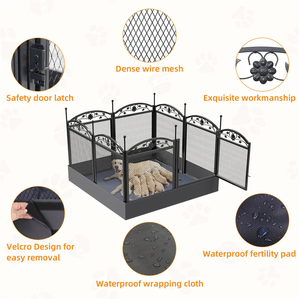 Dog Playpen – Heavy Duty 8 Panel Fence