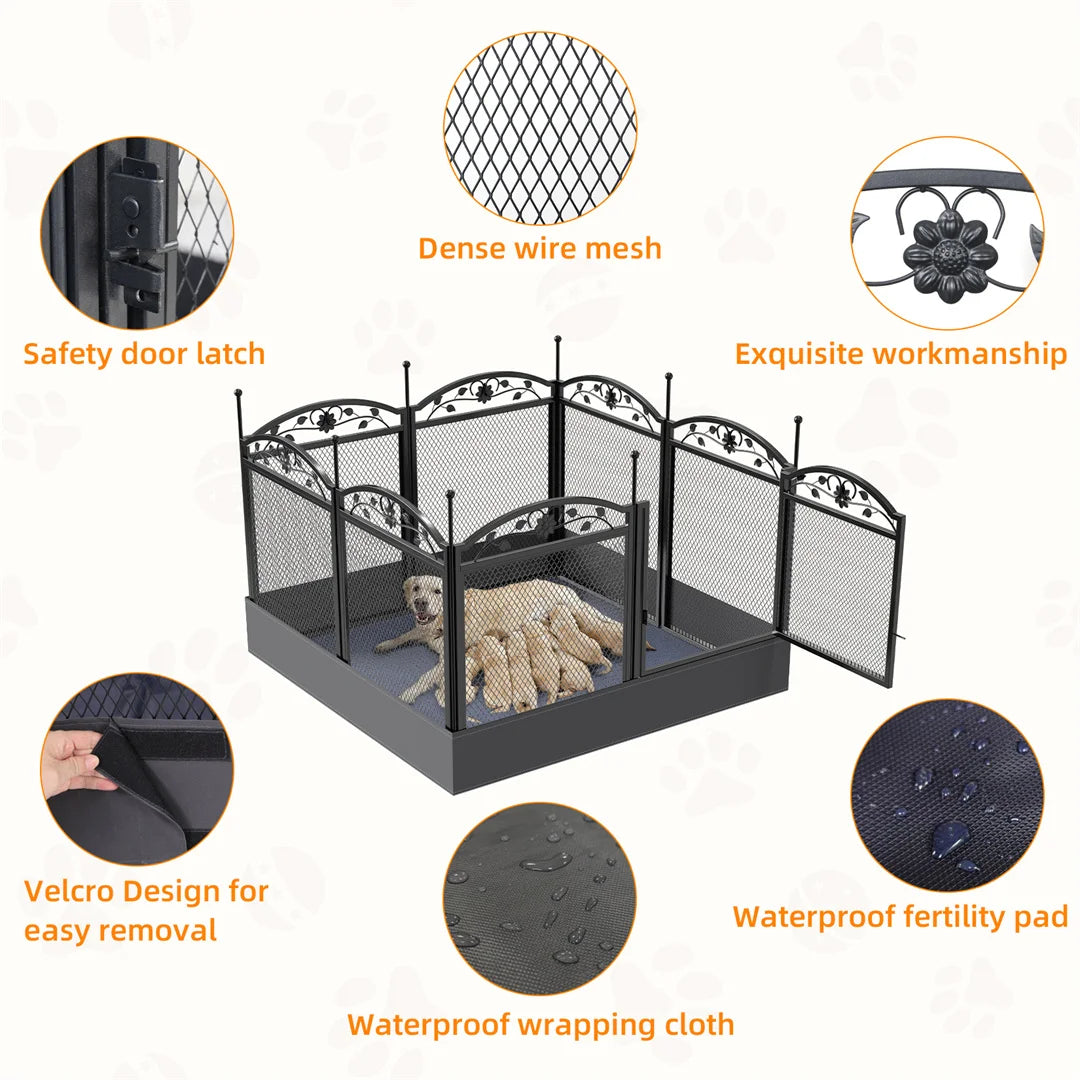 Dog Playpen – Heavy Duty 8 Panel Fence