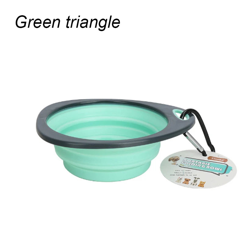 Collapsible Silicone Dog Travel Bowl – Portable Outdoor Feeding Dish