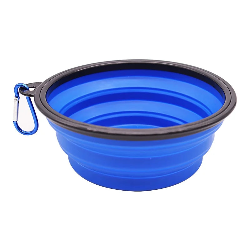 Heavy-Duty Collapsible Dog Travel Bowl – Adventure-Ready Silicone Feeder