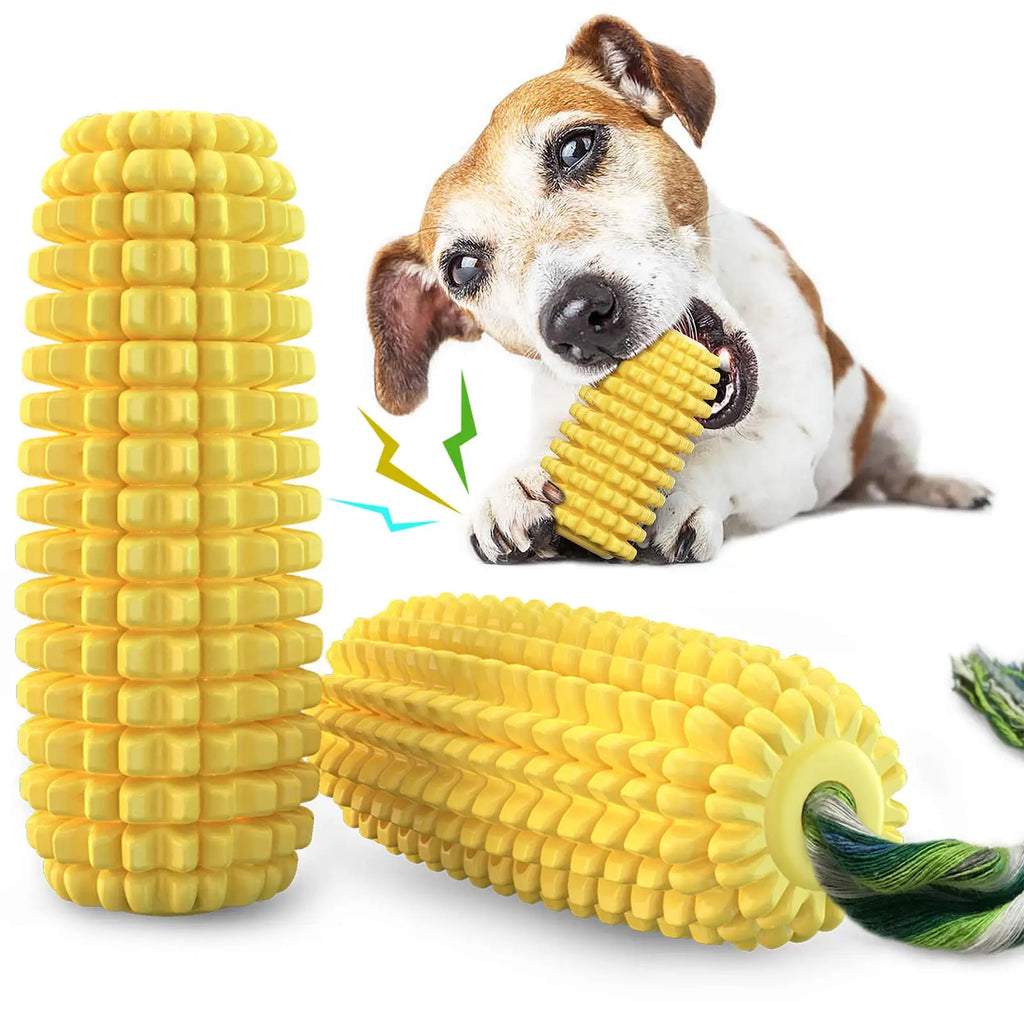 Corn Stick Squeaky Dog Toy – Durable Dental Chew