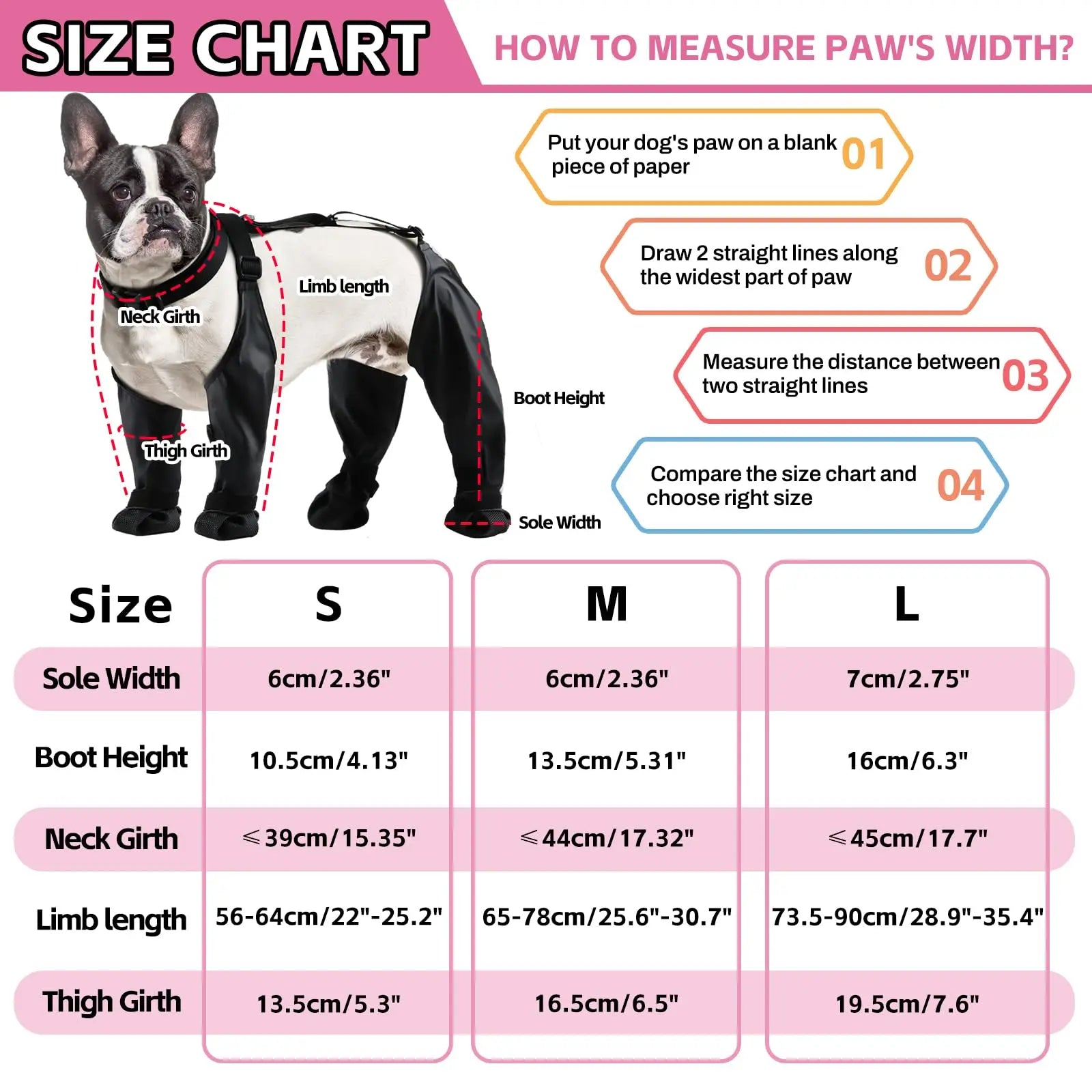 Dog Boots – Waterproof Anti-Slip Paw Protectors