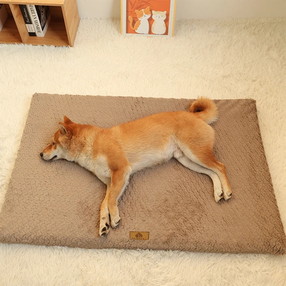 3D Foam Orthopedic Dog Bed – Waterproof Washable Faux Fur Cover