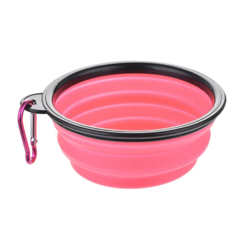 Heavy-Duty Collapsible Dog Travel Bowl – Adventure-Ready Silicone Feeder