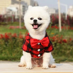 Plaid Dog Vest Coat – Formal Outfit for Small to Medium Dogs