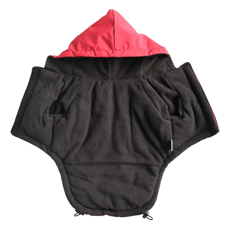 Waterproof Hooded Dog Coat – Reflective Warm Jacket