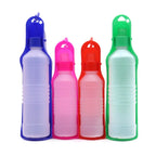 Squeeze-to-Fill Dog Travel Water Bottle – Built-In Drinking Bowl