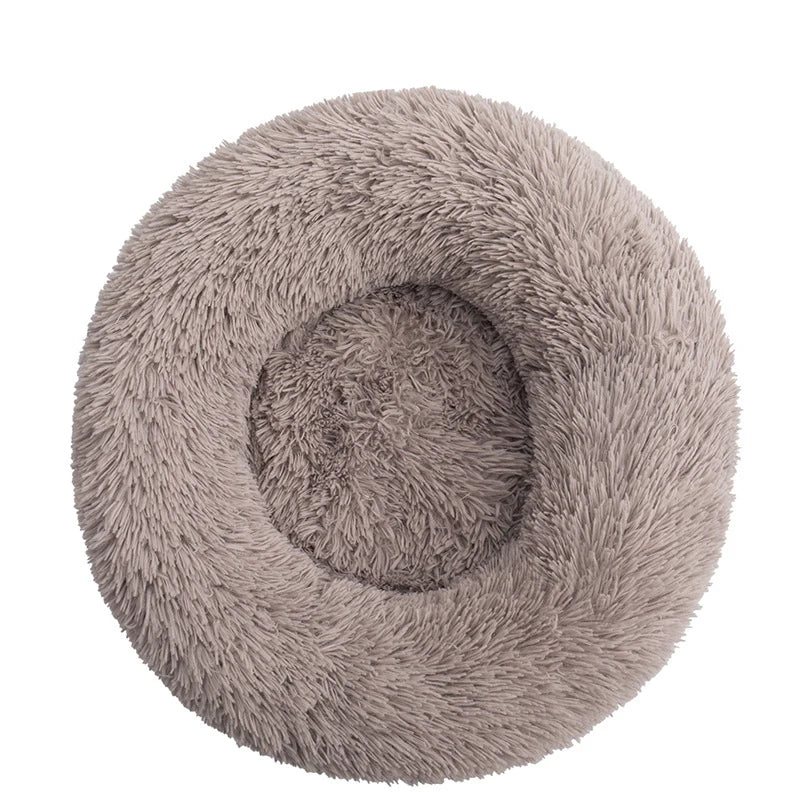 Pet Dog Bed Donut Cuddler – Ultra Soft Washable Round Dog Kennel, Winter Warm Sofa