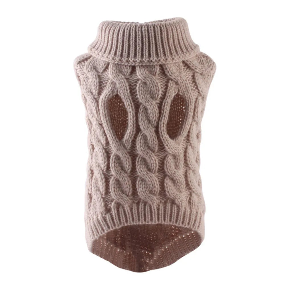 Dog Sweater for Small Breeds – Autumn Knit Fleece Warmwear