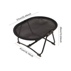 Portable Elevated Dog Bed – Heavy Duty Metal Frame, Foldable with Storage Bag for Indoor Use