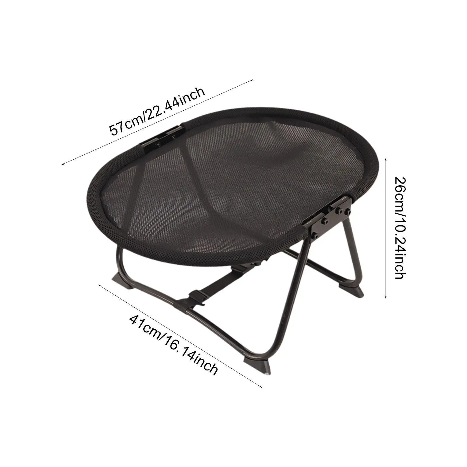 Portable Elevated Dog Bed – Heavy Duty Metal Frame, Foldable with Storage Bag for Indoor Use