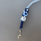 Dog Leash – Handwoven Floral Cotton