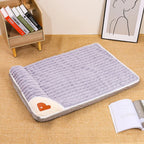 Dog Sleeping Mat – Four Seasons Universal Kennel, Removable & Washable Faux Fur Bed Mat