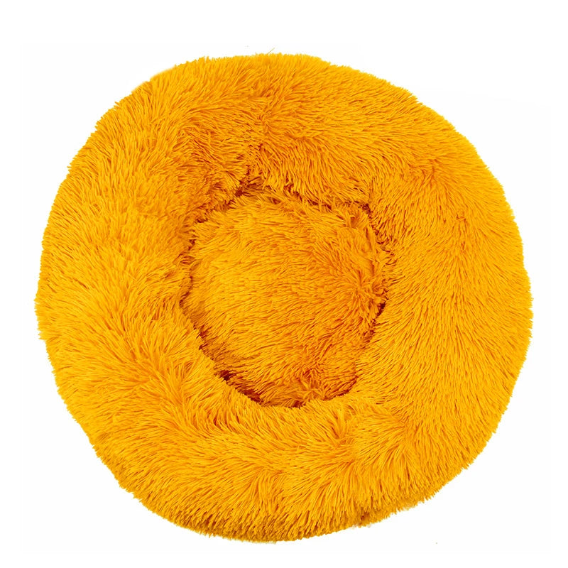 Pet Dog Bed Donut Cuddler – Ultra Soft Washable Round Dog Kennel, Winter Warm Sofa