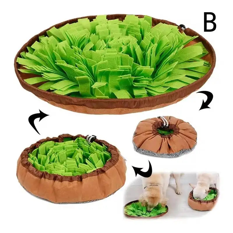 Interactive Snuffle Mat for Dogs – Brain-Boosting Puzzle for Slow Feeding