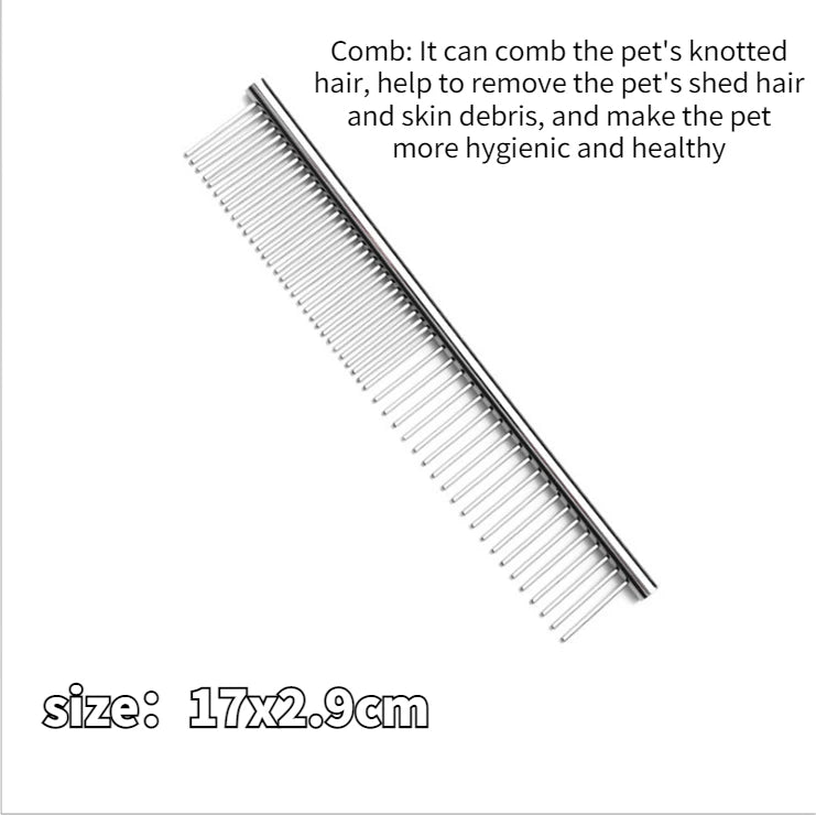 Professional 5-Piece Dog Grooming Scissors Set - Safety Round Tip Stainless Steel Kit