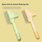 Dog Hair Knot Comb – Self Cleaning Floating Hair Removal Grooming Brush for Dogs