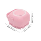 Silicone Pet Bath Brush for Dogs – 2-in-1 Grooming Massager & Shampoo Applicator
