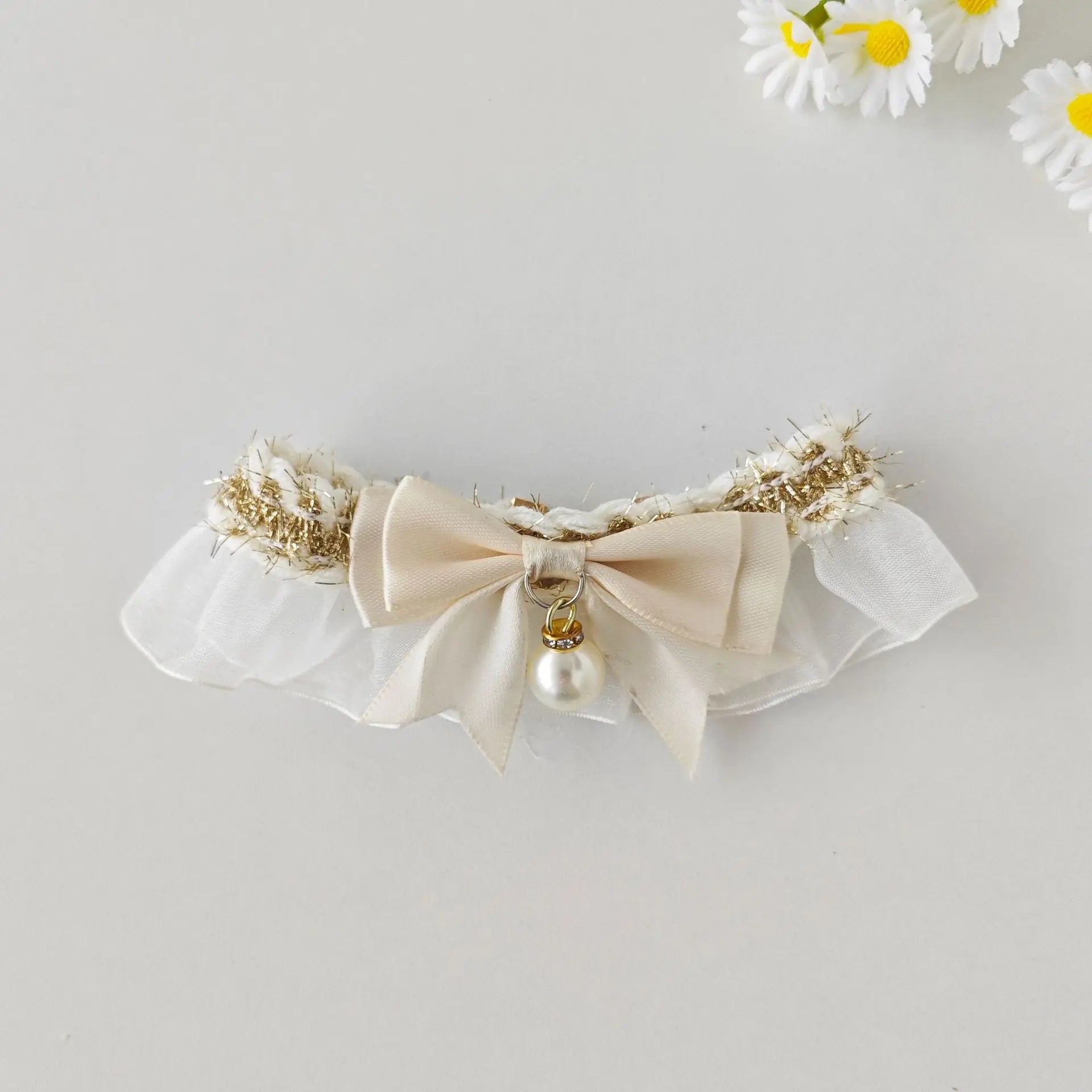 Dog Bib Necklace Lace Bow Tie Scarf – XS–XL