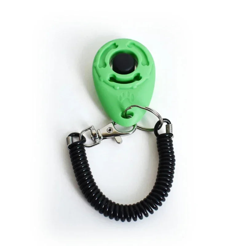 2-in-1 Dog Training Clicker & Whistle – Pet Behavior Training Tool with Keyring