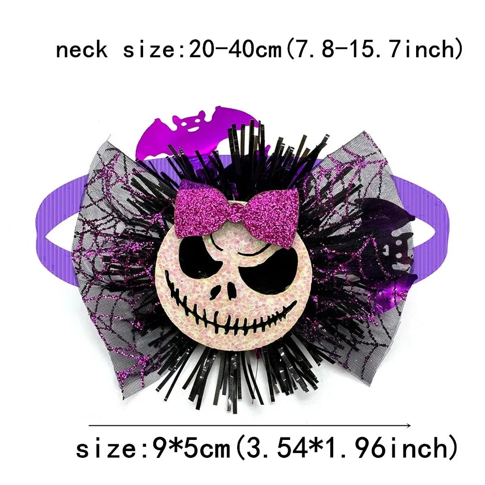 Halloween Dog Bow Ties Bulk Pack – 30 or 50 Pc Small Dog Set