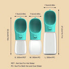 Portable Dog Water Bottle & Travel Bowl – Leak-Proof Dispenser