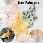 Waterproof Dog Raincoat – Lightweight Blue Polyester Jacket