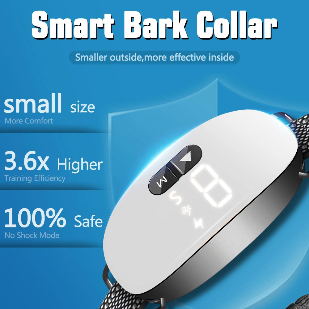 Smart Rechargeable Dog Bark Collar – Adjustable Sensitivity Control