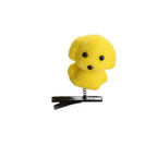 Duck Plush Hair Clip for Kids – 4cm Alloy Barrette Yellow & Red