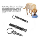 Ultrasonic Dog Training Whistle – Adjustable Stainless Steel Recall & Bark Control Tool