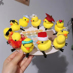 Duck Plush Hair Clip – Kids Bowknot Flower