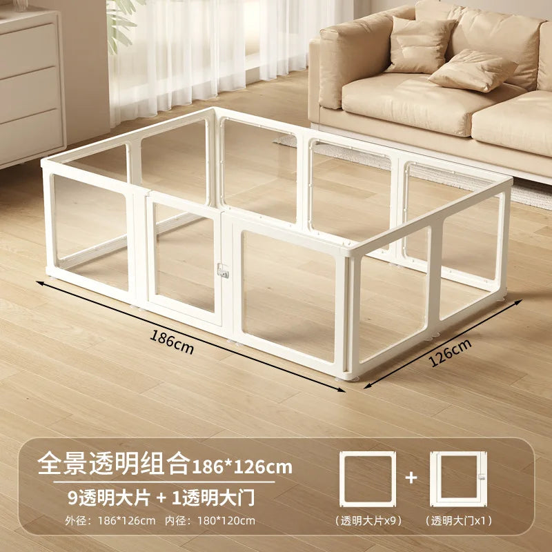 Acrylic Dog Playpen – Transparent Safety Fence