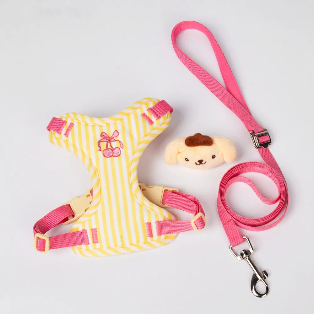 Luxury Dog Harness Set – Stylish Leash & Plush Design
