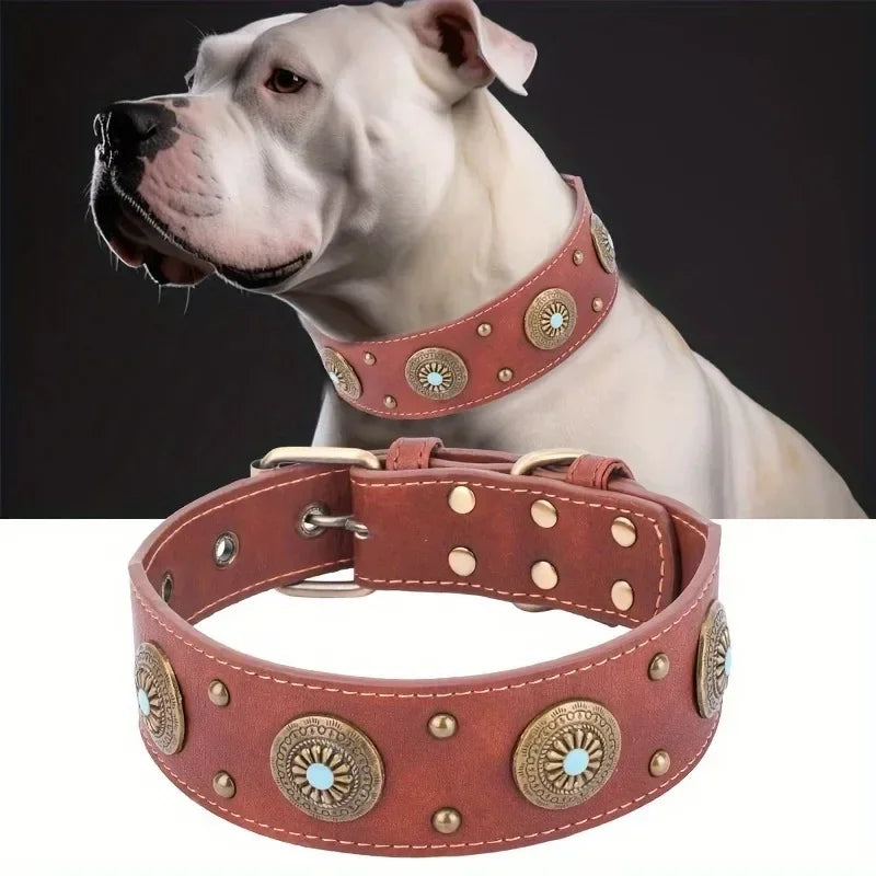 Premium Leather Dog Collar – Necklace Style for French Bulldogs