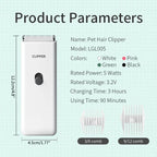 Ultra-Quiet Electric Dog Clipper - Low Vibration Paw & Detail Trimmer