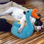 Goose Plush Dog Toy – Interactive Snuffle Puzzle