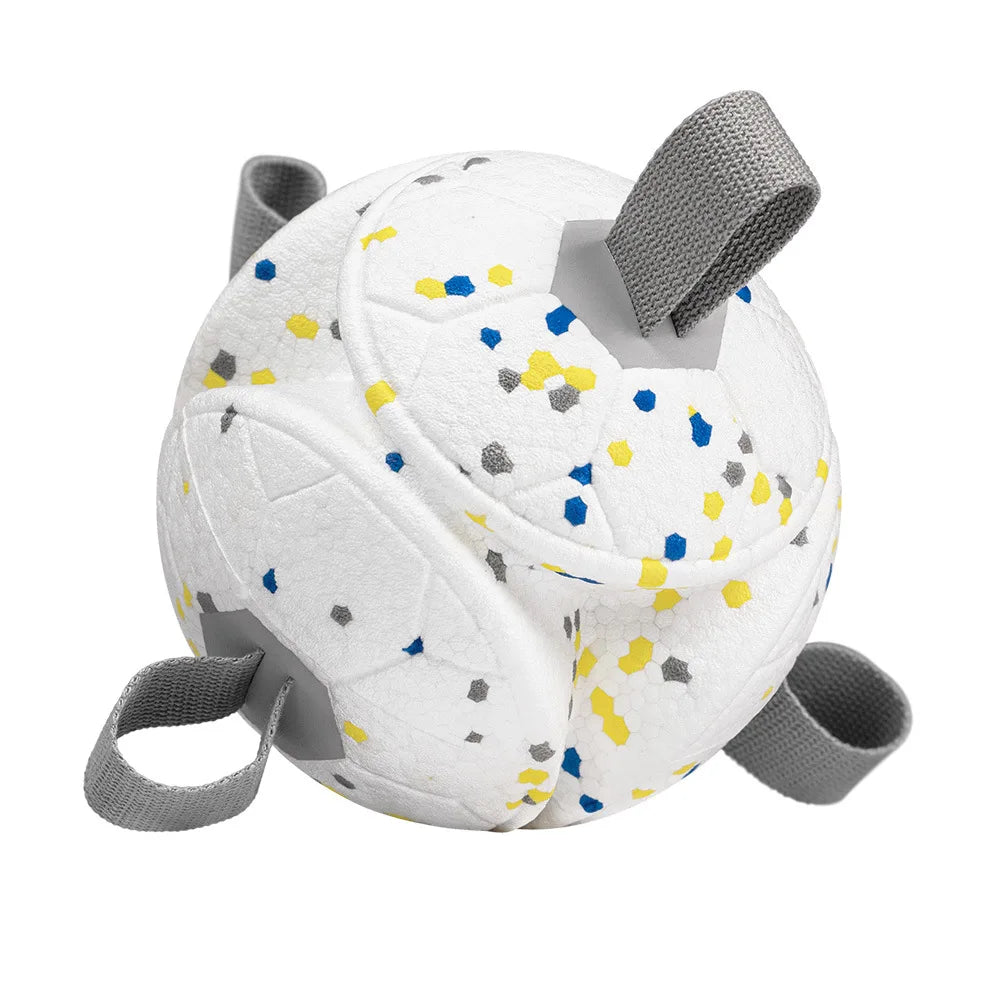 Dog Soccer Ball with Rope – Durable Fetch & Tug Toy