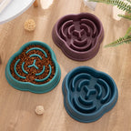 Modern Aesthetic Slow Feeder Dog Bowl – Anti-Choking Maze Dish